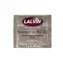 Levadura en polvo Lalvin Bourgovin  RC212- 5 gr - El Secreto de la Cerveza