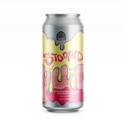 Vault City  Stoopid Strawberry Banana Coconut Cream Smoothie Sour  6.7% 440ml Can - All Good Beer