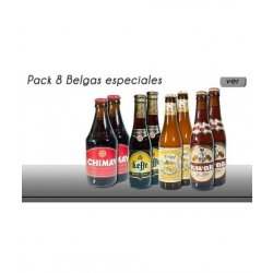 Pack 8 cervezas especiales belgas 33 cl. - Cervetri