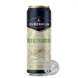 Bia Gubernija Unfiltered 5.0% – Lon 568ml – Thùng 24 Lon - First Beer – Bia Nhập Khẩu Giá Sỉ