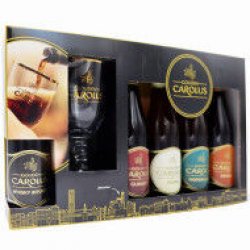 Gouden Carolus Geschenkdoos 5 bier en glas - Speciaalbierkoning