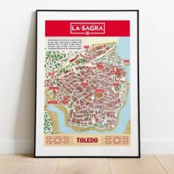 Mapa ilustrado Toledo - La Sagra