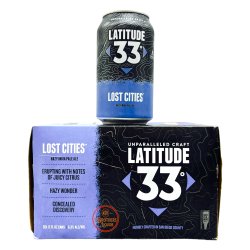 Latitude 33 Brewing Lost Cities Hazy IPA