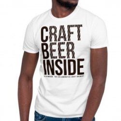 Camiseta blanca CRAFT BEER INSIDE - Click&Brew