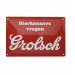 Grolsch Wandbord Bierkenners Grolsch Wandbord Bierkenners