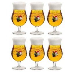 La Chouffe bierglazen  33cl  6 stuks - Speciaalbierglazen.nl