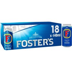 Fosters Lager Beer Cans 18 x 440ml Case - Liquor Library