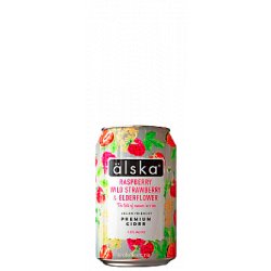 Swedish Cider Company  Älska Raspberry Wild Strawberry & Elderflower