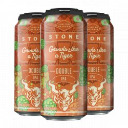 Stone Growls Like a Tiger Double IPA 16oz 4pk Cans - Stone Brewing