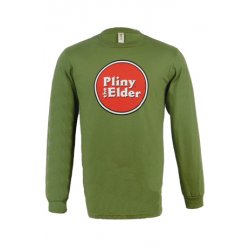 Russian River Pliny the Elder Men's Long Sleeve Tee - Green - Russian River Brewing Company