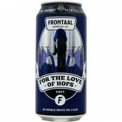 Frontaal  For the Love of Hops ”Navy” - Rebel Beer Cans