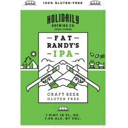 Holidaily Brewing Fat Randy IPA - Outback Liquors