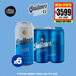 SOLO RETIRO - 6 Quilmes Clásica Lata 473Cm3 - Almacén de Cervezas