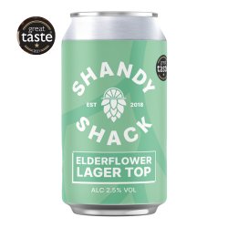 Shandy Shack Elderflower Lager Top - Lower Alcohol Lager - Dry Drinker