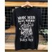 Black Iris Drink Beer Hail Satan - T-Shirt 