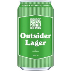 Bridge Road Brewers Outsider Lager 355ml - BoozeBud