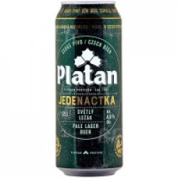 Пиво Платан 11-солод свфильтр 4,6% 0,5л жб Чехия - Бутыль - Butyl