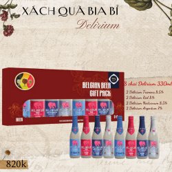 Hộp Quà Bia Bỉ 8 Chai Delirium 330ml  Màu đỏ - PHouse – Đồ Uống Cao Cấp