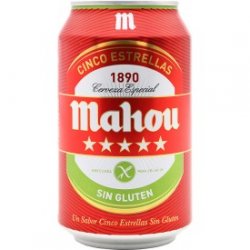 Cerveza Mahou Sin Gluten... - Bodegas Júcar