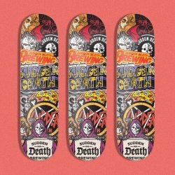 Skateboard Deck  Stickers - Sudden Death