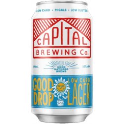 Capital Brewing Co Good Drop Low Carb Lager 375ml - BoozeBud