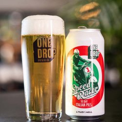 One Drop Brewing Co Speed Racer 10 Day Italian Pilsner One Drop Brewing Co Speed Racer 10 Day Italian Pilsner