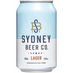 Sydney Beer Co. Lager 330ml - BoozeBud