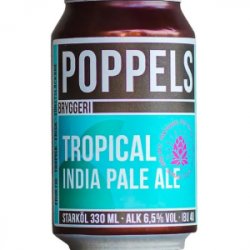 POPPELS BREWERY  TROPICAL INDIA PALE ALE (Lata 33 Cl.) - Lusitania Compañía del Lúpulo