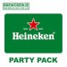 Heineken Party Pack - 50L Keg + Tap & Cooler + 25 Branded Glassware - RENTAL 