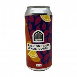 Vault City Passion Fruit Lemon Sorbet  Fruited Sour - Verdins Bierwinkel