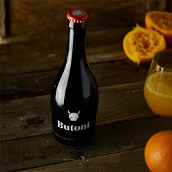 1 botella de cerveza artesana con Naranja