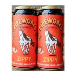 PIPEWORKS ZIPPY HAZY PALE ALE 16oz 4PK CANS - Schaefer’s