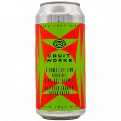 Brew Your Mind  Fruit Works: Strawberry + Lime - Rebel Beer Cans