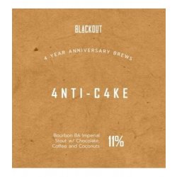 Blackout Brewing - 4NTI-C4KE - Smaakhuis