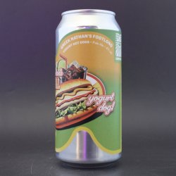 Sureshot  360 Degree Brewing Company - Greek Nathans Footlong Yoghurt Hotdogs - 4% (440ml) - Ghost Whale