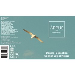 Ārpus Double-Decoction Spatler Select Pilsner - Ārpus Brewing