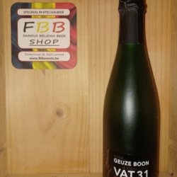 Boon oude geuze vat 31 - Famous Belgian Beer