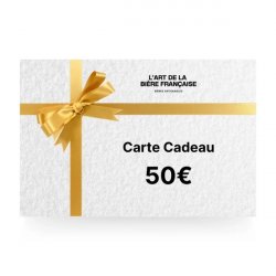 La Carte Cadeau 50€ - L’Art de la Bière