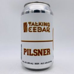 Talking Cedar Pilsner Can - Bottleworks