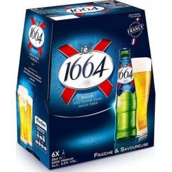 Kronenbourg 1664 BiÃre blonde prenium 5.5% 25cl (pack de 6) - Selfdrinks