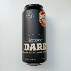 Camba Bavaria Chiemsee Dark Black Lager Cocoa&Coffee Aroma - 440ml - - GUN Speciaalbieren