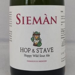 Sieman Hop & Stave    37,5cl - Gedeelde Vreugde