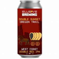 Elusive Brewing - Double Sunset Oregon Trail, West Coast DIPA 8% - The Drop Brighton