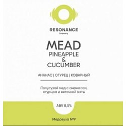 Resonance Mead With Pineapple And Cucumber - Beeribo
