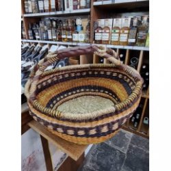 PANIER BOULE AFRICAIN - OSIER - Caves Saint Poloises
