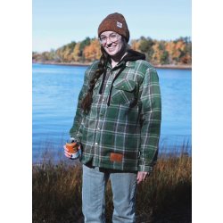 Tatamagouche Green Plaid Jacket with Hood - Tatamagouche Brewing - Tatabrew