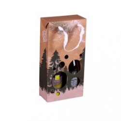 BOXBAG CALGARY 2 Blles - vert blanc festif fenêtre - Caves Saint Poloises