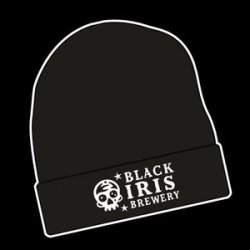 Black Iris Embroidered Beanie Hat - Skull - Black Iris Brewery