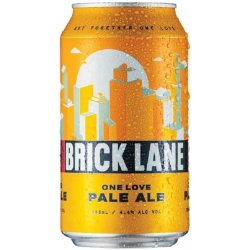 Brick Lane Brewing Co One Love Pale Ale 355ml - BoozeBud