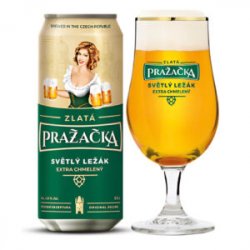 Prazacka ZLATA 4.9% – Lon 500ml Thùng 24 Lon - BIA NHẬP ĐÀ NẴNG